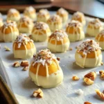 - 8 oz cream cheese, softened - 1 cup pumpkin puree - 1 cup confectioners’ sugar - 1 teaspoon vanilla extract - 1 teaspoon pumpkin spice blend - 1 cup graham cracker crumbs - 1 cup white chocolate chips - Optional coatings (chopped nuts, shredded coconut) Gathering the right ingredients is key for great Pumpkin Spice Cream Cheese Truffles. Start with the cream cheese. It needs to be soft to mix well. You can leave it out for a bit before you start. Next, get some pumpkin puree. Canned works just fine, but fresh is even better. You will also need confectioners’ sugar. This sweetens your truffles and keeps them smooth. Don’t forget the vanilla extract. It adds depth to the flavor. The pumpkin spice blend is a must. It gives the truffles that cozy fall taste. For texture, grab graham cracker crumbs. They help form the truffles and add crunch. You will also melt white chocolate chips to coat your truffles. This makes them look pretty and adds sweetness. Lastly, think about optional coatings. Chopped nuts like pecans or walnuts add extra crunch. Shredded coconut gives a tropical twist. These extras let you customize your truffles. Now that you have all the ingredients, you can easily create these delightful treats. First, take a large bowl. Beat 8 oz of softened cream cheese and 1 cup of pumpkin puree together until it’s smooth. This should take about 2 minutes. Next, add 1 cup of confectioners’ sugar. Mix well to avoid lumps. Then, pour in 1 teaspoon of vanilla extract and add 1 teaspoon of pumpkin spice blend. Keep mixing until it’s light and creamy. The mixture should look fluffy and inviting. Now, gently fold in 1 cup of graham cracker crumbs using a spatula. This makes the truffles firm and tasty. Once mixed, use a cookie scoop or your hands to shape small balls, about 1 inch wide. Place these on a parchment-lined baking sheet. This helps for easy removal later. After shaping, chill the truffles in the fridge for at least 30 minutes. This makes them easier to dip. While the truffles chill, melt 1 cup of white chocolate chips. Use a microwave-safe bowl and heat in 30-second bursts. Stir between each time until smooth. Be careful not to overheat the chocolate. Once melted, take the truffles from the fridge. Dip each one into the white chocolate, ensuring they are fully coated. Let excess chocolate drip off before placing them back on the sheet. If you want, sprinkle with chopped nuts or shredded coconut right after dipping. Let the chocolate set either at room temperature or chill for 15 minutes in the fridge. Enjoy these treats chilled or at room temperature for the best taste! To make these truffles smooth, start with room-temperature cream cheese. Cold cream cheese makes mixing hard. Soft cream cheese blends well with pumpkin puree. This way, the mixture becomes creamy and lump-free. Next, add the confectioners’ sugar slowly. If you dump it all in at once, the mixture can become grainy. Gradually mixing ensures it stays smooth and light. Chilling is key for the perfect truffle. After shaping your truffles, place them in the fridge for about 30 minutes. This helps them firm up. If you're in a hurry, you can chill them in the freezer for about 10 minutes. Just watch closely. You don’t want them to freeze solid. After dipping the truffles in melted chocolate, let them sit at room temperature. This is nice, but if you're short on time, pop them back in the fridge. They will set in about 15 minutes. For a lovely display, arrange your truffles on a pretty platter. Use wax paper or a decorative cloth underneath for a nice touch. You can also sprinkle a little extra pumpkin spice on top for flair. Fresh mint leaves can add a pop of color and freshness. These small details make your truffles look as great as they taste! {{image_4}} You can change the flavor of your truffles with ease. Try adding different spice blends. Cinnamon, nutmeg, and ginger are great, but you can mix in things like cardamom or allspice. Each spice adds a unique twist to your truffles. Using flavored chocolate is another fun option. Instead of white chocolate, use dark or milk chocolate. Dark chocolate gives a rich taste, while milk chocolate adds sweetness. This way, you can tailor the truffles to your taste. If you need gluten-free options, use alternative crumbs. Almond flour or crushed nuts work well instead of graham cracker crumbs. These substitutes keep your truffles tasty and safe for those with gluten issues. For a vegan version, swap out the cream cheese. Use a vegan cream cheese made from nuts or soy. Choose dairy-free chocolate for coating your truffles. This way, you can make delicious treats that everyone can enjoy. Think outside the box with your coatings. Instead of just nuts, try seeds like pumpkin or sunflower. They add crunch and a unique flavor. You can also use sweet coatings like cocoa powder or colorful sprinkles. Cocoa powder gives a rich, chocolatey layer, while sprinkles add a fun look. These choices make your Pumpkin Spice Cream Cheese Truffles fun and appealing. To keep your Pumpkin Spice Cream Cheese Truffles fresh, store them in the refrigerator. Use airtight containers to lock in flavor and moisture. This helps them stay delicious and safe to eat for longer. These truffles can last up to one week in the fridge. If you want to keep them longer, freezing is a great option. They can stay good for about three months in the freezer. To thaw frozen truffles, place them in the fridge overnight. This method ensures they thaw safely and maintain their creamy texture. Avoid thawing at room temperature, as this can make them too soft. Yes, you can use low-fat cream cheese. However, it may change the flavor and texture. Low-fat cream cheese can be thinner and less creamy. This may make your truffles less rich. The taste of pumpkin spice may not be as strong too. For the best results, I recommend using full-fat cream cheese for a creamy texture. You can tell the truffles are set when the chocolate coating is firm to the touch. After dipping, let them rest at room temperature. You can also chill them for about 15 minutes. Look for a glossy finish on the chocolate. This means they're ready to enjoy! If they feel soft, give them more time to set. Yes, you can make these truffles ahead of time. They last well in the fridge for about a week. To prepare in advance, make the truffles and coat them as usual. Store them in an airtight container. This keeps them fresh and prevents them from drying out. When ready to serve, take them out and enjoy! This blog post showed you how to make simple pumpkin truffles. We covered the ingredients, mixing tips, and different variations. I shared storage info to keep your treats fresh. Now you can impress friends with these fun, tasty snacks. Don't hesitate to try new flavors or coatings. Enjoy making and sharing your pumpkin truffles!