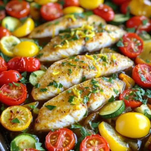 Sheet-Pan Lemon Garlic Tilapia Tasty Dinner Delight