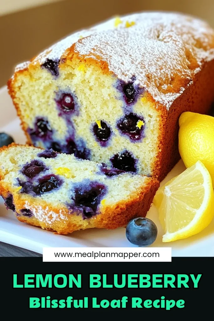 Indulge in the deliciousness of Blueberry Lemon Yogurt Loaf with this easy recipe! Perfect for breakfast or a sweet snack, this moist loaf combines tangy yogurt with fresh blueberries and zesty lemon for a flavor explosion. Discover how simple ingredients can create a bakery-style treat at home. Ready to bake? Click through for the full recipe and impress your family and friends! #BlueberryLemonLoaf #BakingRecipes #YogurtLoaf #HomemadeTreats