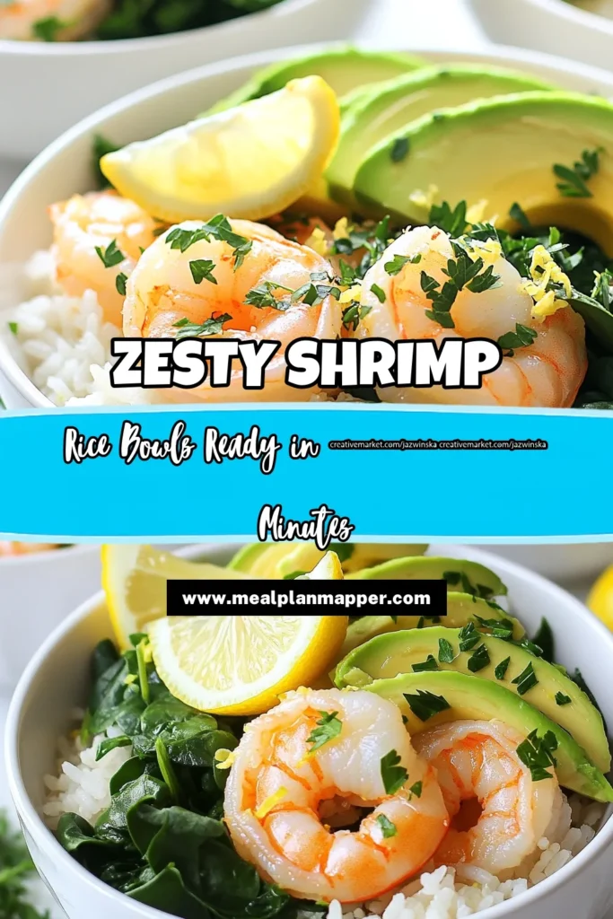 Whip up a delicious Lemon Garlic Shrimp Rice Bowl in no time! This easy recipe combines succulent shrimp with fragrant garlic, bright lemon, and creamy avocado over a bed of fluffy jasmine rice. Perfect for a quick weeknight dinner or a tasteful meal prep option, your taste buds will thank you! Click through to explore the full recipe and impress your guests with this delightful dish! #LemonGarlicShrimp #ShrimpBowls #HealthyRecipes #SeafoodDelight