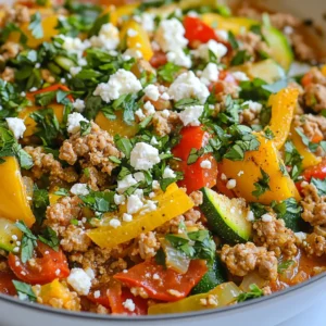 Savory Ground Turkey Skillet Flavorful and Quick Meal