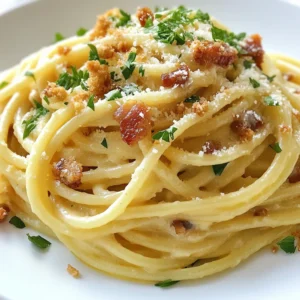 Creamy Carbonara Pasta Quick and Delicious Meal