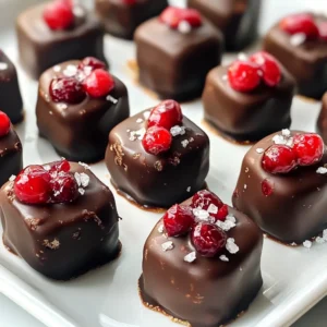 Chocolate Dipped Cranberry Sauce Simple and Sweet Treat