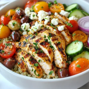 Simple Greek Chicken Bowls Flavorful and Easy Meal