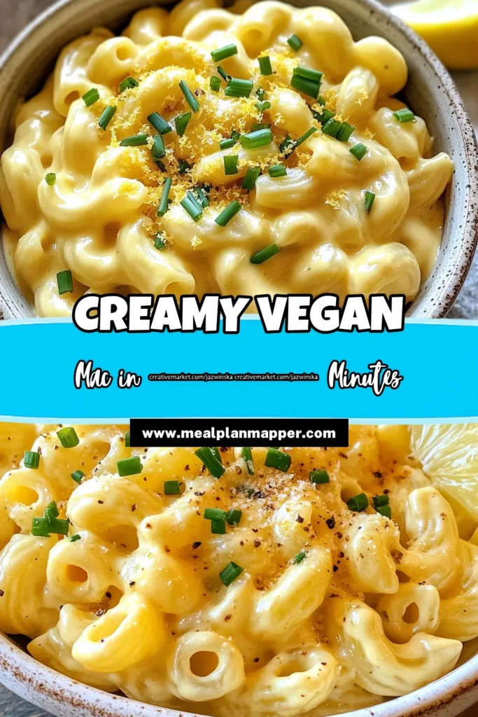 Indulge in this creamy vegan mac and cheese that's sure to satisfy your comfort food cravings! This dairy-free pasta recipe features a delicious cashew cheese sauce, making it a perfect gluten-free mac and cheese option. Whip up this plant-based comfort food in just 25 minutes for a family-friendly meal. Don't forget to save this for later! #VeganMacAndCheese #DairyFree #PlantBased #GlutenFreePasta