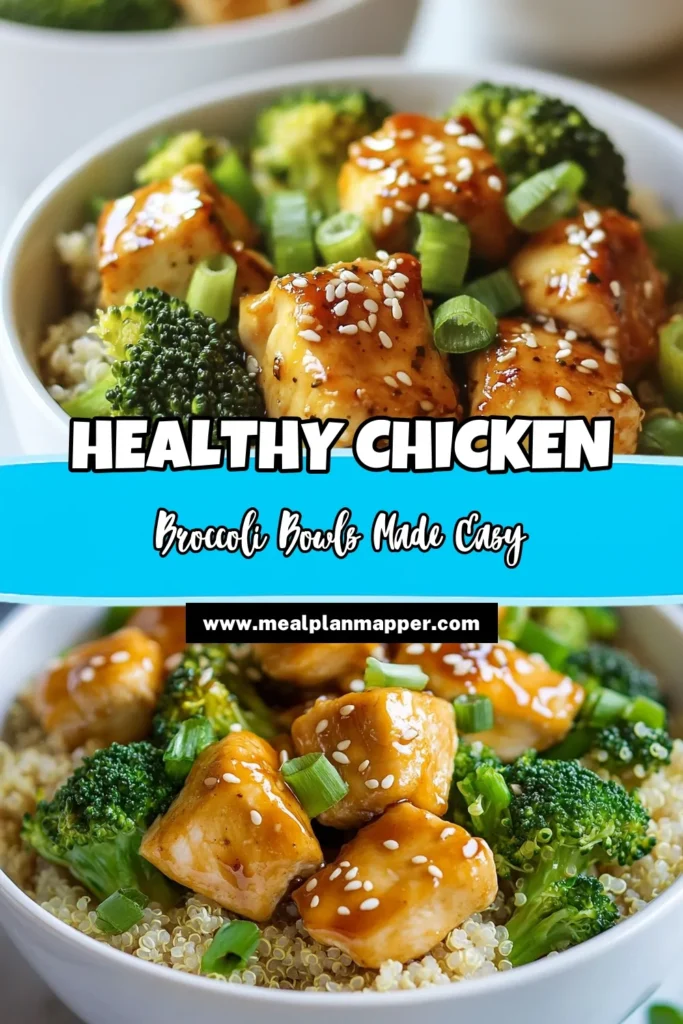 Discover the ultimate Chicken & Broccoli Power Bowls packed with flavor and nutrients! This easy chicken broccoli recipe features tender chicken, vibrant broccoli, and fluffy quinoa, making it perfect for meal prep. Whip up these healthy chicken recipes in under 30 minutes and enjoy delicious, nutritious lunches or dinners. Save this easy chicken broccoli bowl recipe for a quick weeknight meal! #ChickenBroccoliPowerBowls #HealthyRecipes #QuinoaPowerBowl #MealPrepIdeas