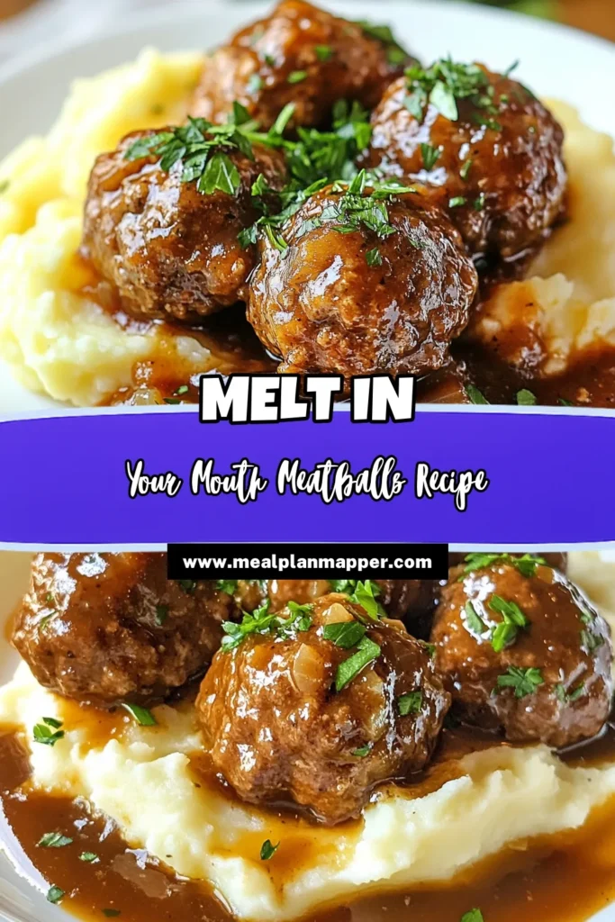 Discover the ultimate comfort food with this easy Salisbury steak recipe featuring savory slow cooker Salisbury steak meatballs. Made with ground beef meatballs simmered in delicious beef broth, this dish is perfect for busy weeknights. Enjoy tender meatballs that soak up all the flavors for a hearty meal. Perfect over mashed potatoes or rice, this recipe is sure to impress! Click to save and try it out! #SlowCookerSalisburySteak #SavoryMeatballRecipe #GroundBeefMeatballs #EasySalisburySteak