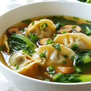 - 12 frozen potstickers (chicken, pork, or vegetable) - 4 cups chicken or vegetable broth - 1 cup water - 1 cup bok choy, roughly chopped - 1 cup fresh mushrooms, sliced (shiitake or button) - 2 green onions, finely chopped - 1 garlic clove, minced - 1 teaspoon fresh ginger, finely grated - 2 tablespoons soy sauce - 1 teaspoon sesame oil - Salt and pepper, to taste - Fresh cilantro, chopped (for garnish) You can switch out any ingredient for a different one. If you don&rsquo;t have bok choy, use spinach or kale. For mushrooms, try any fresh type you like. If you prefer a different flavor, use beef or shrimp potstickers. You can also make a vegan version by using vegetable broth and tofu potstickers. Using frozen potstickers makes this soup quick and easy. They are also convenient and come in many flavors. If you want to make your own potstickers, you can. Fresh ones will need to be cooked longer. You may need to adjust the cook time to ensure they are hot and cooked through. However, frozen potstickers save time and still taste great in this soup. {{ingredient_image_2}} Start by taking a large pot. Pour in 4 cups of chicken or vegetable broth. Add 1 cup of water. Place the pot on the stove over medium-high heat. Bring this mix to a rolling boil. This broth makes the soup tasty and warm. Once the broth boils, carefully add 12 frozen potstickers. You can choose chicken, pork, or vegetable. Cook these for about 5 minutes. Stir gently to stop them from sticking. They should be hot and soft when done. After cooking the potstickers, fold in 1 cup of chopped bok choy and 1 cup of sliced mushrooms. I like to use shiitake or button mushrooms for more flavor. Add 1 minced garlic clove and 1 teaspoon of finely grated ginger. This gives the soup a nice kick. Lower the heat to medium-low and cover the pot. Let it simmer for 5-7 minutes. The bok choy will become tender, and the mushrooms will cook through. Then, stir in 2 tablespoons of soy sauce and 1 teaspoon of sesame oil. Taste your soup and add salt and pepper as needed. Let it simmer for another 2 minutes. This helps the flavors blend well. When ready, serve the soup in bowls. Top with chopped green onions and fresh cilantro for a vibrant look. Enjoy every spoonful! To get the best potstickers, follow these simple steps: - Use frozen potstickers: They save time and still taste great. - Don&rsquo;t overcook: Cook them for about 5 minutes in boiling broth. This keeps them tender. - Stir gently: Stir them while cooking to stop sticking. Be careful not to break them. Cooking potstickers this way gives you a nice texture. You want them soft but not mushy. For a richer taste, try these ideas: - Add aromatics: Include extra garlic or ginger for more depth. - Use fresh herbs: Cilantro or green onions brighten the dish. - Experiment with sauces: Try different soy sauces or add chili oil for heat. Each of these tips boosts the flavor of your soup. They make each bowl more exciting. Make your soup look as good as it tastes with these tips: - Use rustic bowls: They add charm and warmth to your meal. - Garnish wisely: Top with fresh cilantro and green onions for color. - Serve with lime: A wedge on the side adds brightness and an extra zing. A well-presented dish makes the meal feel special. These small touches can impress your family and friends. Pro Tips Choosing Potstickers: Opt for high-quality frozen potstickers from a trusted brand to enhance the flavor of your soup. Vegetable Variations: Feel free to add other vegetables like carrots or snap peas for extra nutrition and color. Homemade Broth: For a richer taste, consider using homemade chicken or vegetable broth instead of store-bought. Extra Flavor Boost: A splash of rice vinegar or a few drops of chili oil can add an exciting twist to the soup. {{image_4}} You can easily make a vegetarian or vegan version of this soup. Use frozen vegetable potstickers. Swap chicken broth for vegetable broth. This keeps the flavor rich while making it plant-based. Add tofu for protein. Tofu absorbs flavors well and adds a nice texture. You could also try adding edamame or chickpeas for more protein. Broth can really change the taste of your soup. If you want a lighter taste, use vegetable broth. For a rich flavor, try using miso broth. This adds depth and pairs well with the potstickers. You can also experiment with homemade broth. It gives you full control over the flavors. Feel free to boost the nutrition by adding more ingredients. You can add cooked chicken, pork, or shrimp for extra protein. Just toss them in with the potstickers. If you like more veggies, add carrots, bell peppers, or spinach. These add color and crunch. Make the soup your own based on what you have at home! You can store leftover potsticker soup in the fridge. Use an airtight container to keep it fresh. It will last for up to three days. Make sure to let it cool down before sealing it up. This helps to avoid condensation and soggy soup. Reheat your soup on the stove for the best flavor. Pour the soup into a pot and warm it over medium heat. Stir it gently, so it heats evenly. This should take about 5-10 minutes. You can also use a microwave if you are in a hurry. Just place the soup in a microwave-safe bowl and heat it for 1-2 minutes. Stir and check if it is hot enough. If you want to save the soup for later, freezing is a great option. Let the soup cool completely. Then, transfer it to a freezer-safe container. Leave some space at the top for expansion. It can last in the freezer for up to three months. When you are ready to eat it, thaw it overnight in the fridge. Then, reheat it on the stove as mentioned above. Yes, you can use homemade potstickers for this soup. They add a personal touch. Make sure they are cooked before adding them to your soup. This way, they will warm up nicely as the soup simmers. You can also customize the filling to suit your taste. Potsticker soup lasts about 3 to 4 days in the fridge. Store it in an airtight container to keep it fresh. The flavors will blend more as it sits, enhancing the taste. Just remember, the potstickers may get softer over time. You can serve potsticker soup with a side of steamed rice or a fresh salad. A crunchy cucumber salad pairs well too. For a little kick, try adding chili oil or hot sauce. These sides will enhance your meal and add variety. To sum up, this blog post covered all you need for potsticker soup. We discussed the key ingredients, gave options for substitutions, and compared fresh and frozen potstickers. You learned step-by-step how to prepare the broth, cook the potstickers, and add fresh veggies. I shared tips for the best cooking practices and flavor enhancement. Lastly, we explored variations and how to store leftovers. Enjoy making this dish; it&rsquo;s easy and fun!