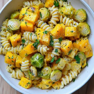 Butternut Squash Brussels Pasta Delightful and Easy