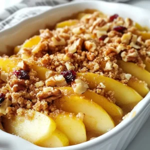 Healthy Breakfast Apple Crumble Delicious and Simple