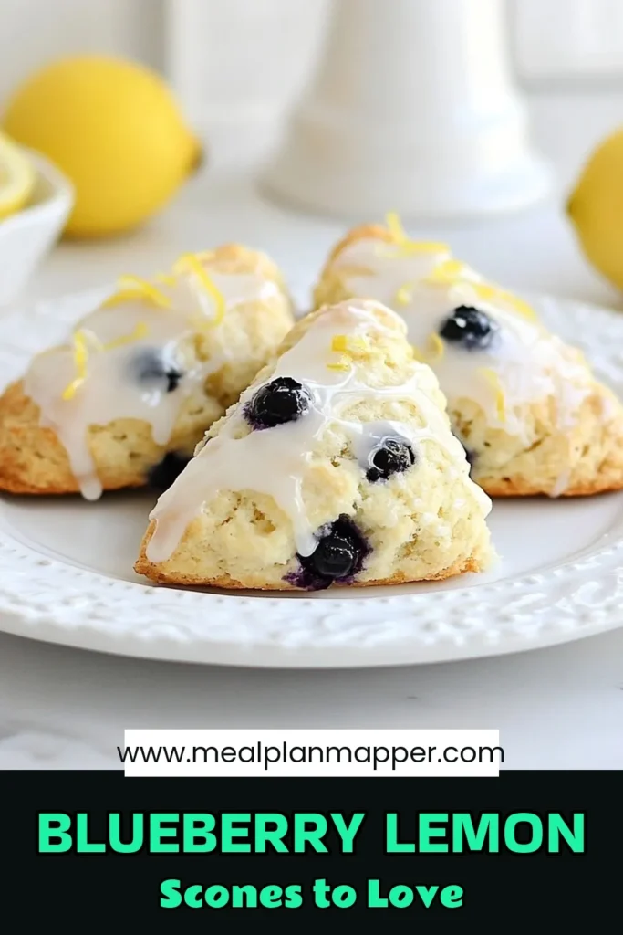 Indulge in these delightful blueberry lemon scones—an easy scone recipe perfect for any occasion! These homemade blueberry scones meld the tartness of fresh blueberries with zesty lemon for a refreshing treat. In just 35 minutes, enjoy a batch of perfect lemon scones that are sure to impress. Don’t miss out on this delicious blueberry dessert recipe; save it for your next baking adventure! #BlueberryLemonScones #EasySconeRecipe #HomemadeBlueberryScones #LemonSconeRecipe