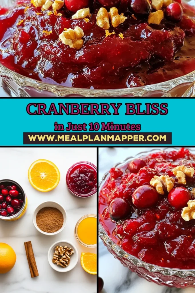 Elevate your holiday meals with this easy and delicious canned cranberry bliss sauce recipe! This homemade cranberry sauce combines orange zest for a vibrant flavor twist, making it a must-try for winter sauce recipes. Perfect as a festive cranberry sauce, this delightful addition will impress your guests and enrich your celebrations. Save this orange zest cranberry sauce for your next gathering and make your dinners unforgettable! #CranberrySauce #HomemadeRecipes #WinterFlavors #FestiveCooking