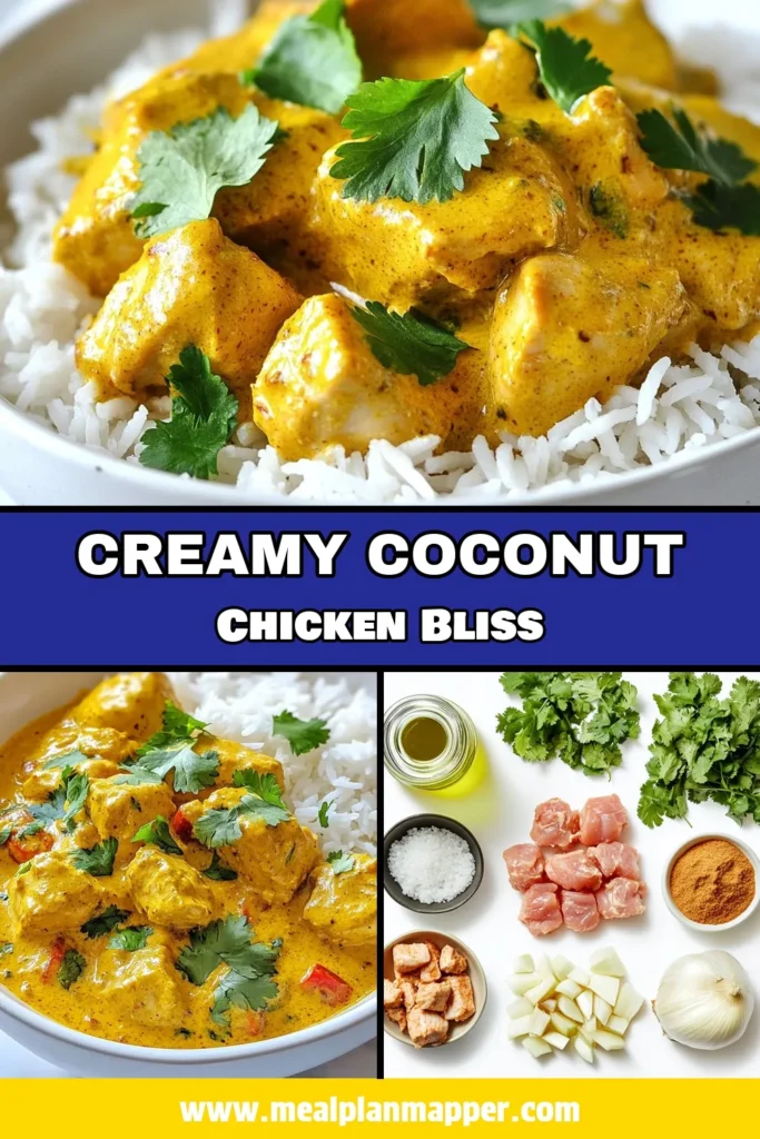 Indulge in the rich flavors of our Creamy Coconut Chicken Korma! This Easy Indian Chicken Korma recipe features tender chicken simmered in a luscious Coconut Korma Sauce made with coconut milk, spices, and ground almonds. Perfect for a cozy dinner, this Coconut Milk Chicken Curry is sure to impress. Ready in just 40 minutes, it's a must-try for any cooking enthusiast. Save this Chicken Korma Recipe for your meal prep! #ChickenKorma #IndianCuisine #CoconutMilk #CurryRecipes
