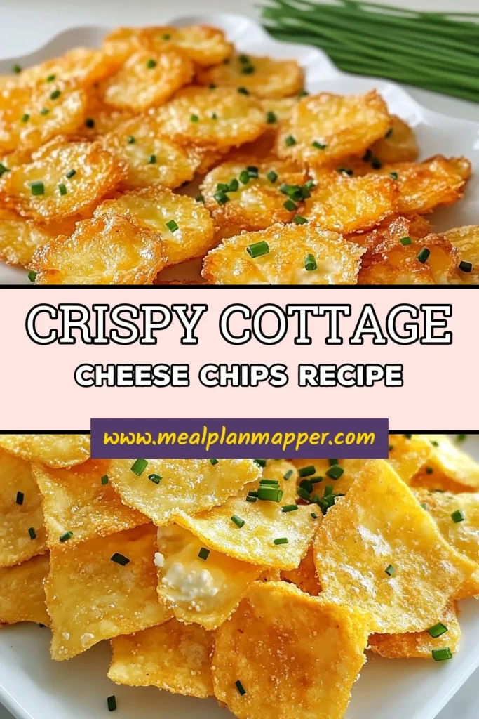 Looking for a healthy snack recipe? Try these crispy cottage cheese chips! These baked cheese chips are easy to make at home and are perfect for guilt-free snacking. With ingredients like cottage cheese, cornstarch, and spices, these homemade cottage cheese snacks are not only delicious but also gluten-free! Ready in just 30 minutes, these chips are perfect for any occasion. Save this recipe now! #HealthySnacks #CrispyCottageCheeseChips #GlutenFreeChips #BakedCheeseChips