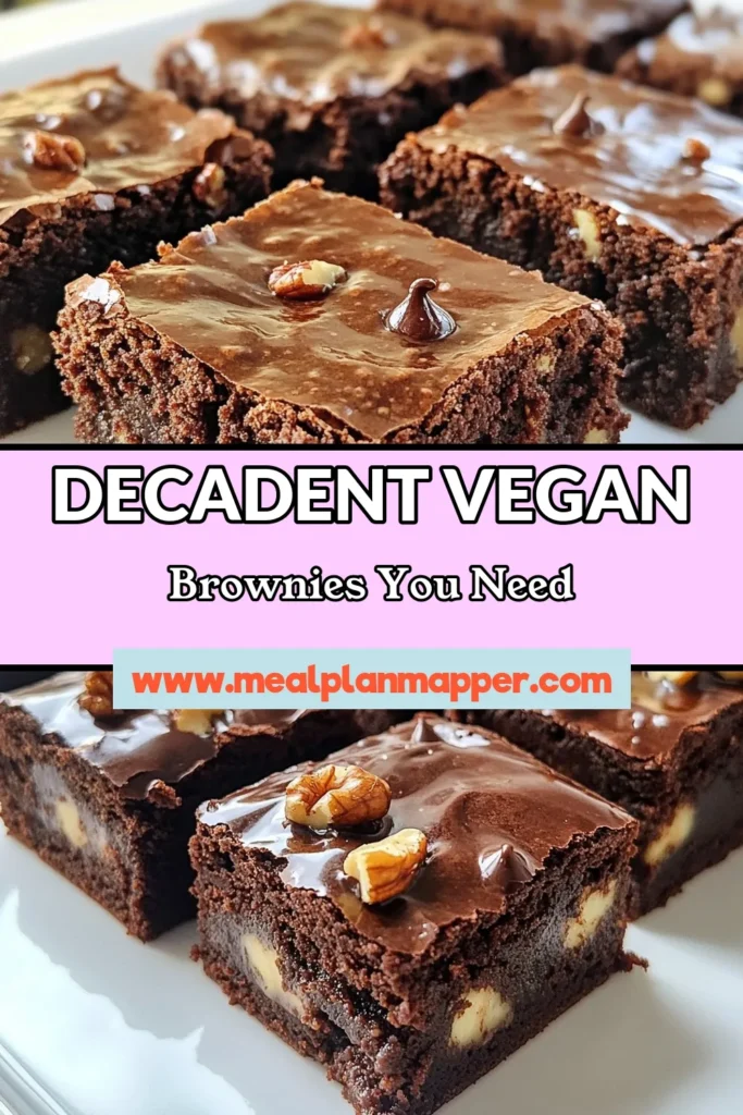Indulge in these rich vegan fudgy brownies that are guilt-free and delicious! This dairy-free brownie recipe features a delightful almond butter brownie recipe, perfect for a healthy vegan dessert. Plus, they’re gluten-free! Whip up this easy recipe and impress your friends with a treat that's perfect for any occasion. Save this post for your next baking adventure! #VeganBrownies #HealthyDesserts #GlutenFree #DairyFreeDelights