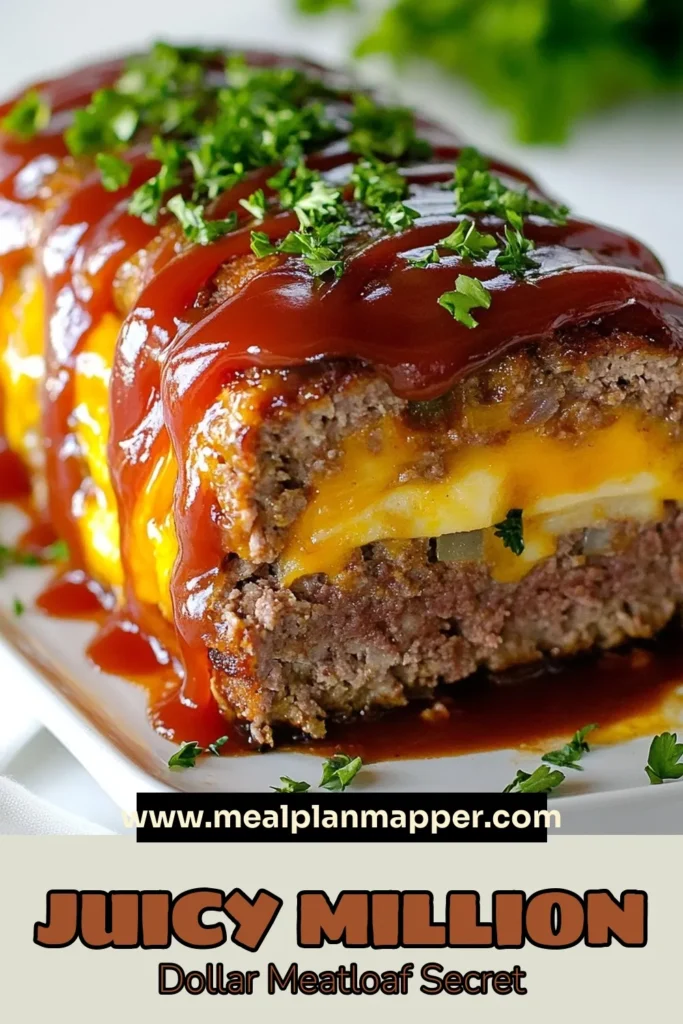 Discover the secret to a tender Million Dollar Meatloaf that’s sure to impress! This easy meatloaf with turkey combines juicy ground beef and turkey, seasoned perfectly with the best meatloaf seasoning. For extra flavor, try adding cheddar cheese! Perfect for family dinners, this tender meatloaf recipe is both delicious and simple. Click to save this must-try recipe and elevate your meal planning! #MillionDollarMeatloaf #TenderMeatloafRecipe #EasyMeatloaf #MeatloafWithCheddarCheese