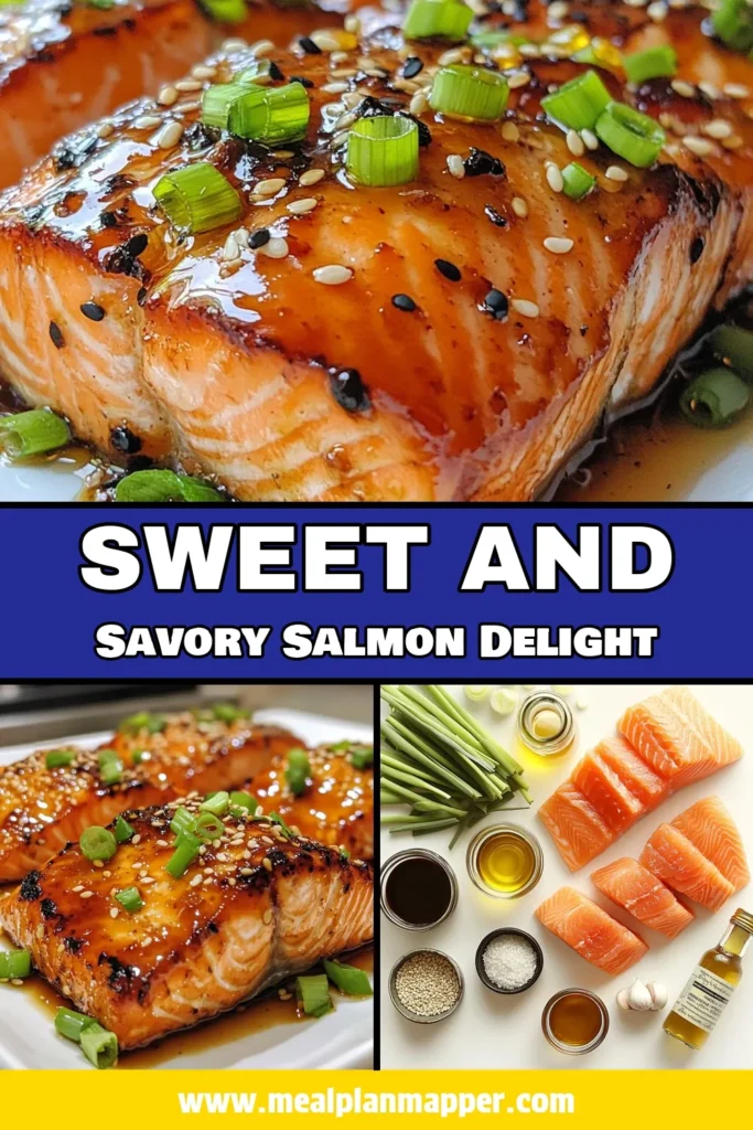 Discover this easy honey garlic salmon recipe that's perfect for busy weeknights! This glazed salmon with honey garlic sauce is not only delicious but also healthy, making it an ideal choice for your meal plan. In just 20 minutes, you can enjoy a flavorful dish that features tender salmon fillets coated in a sweet and savory sauce. Perfect for family dinners or entertaining guests! Save this honey garlic salmon recipe for your next meal! #HoneyGarlicSalmon #GlazedSalmon #HealthyRecipes #EasyCooking