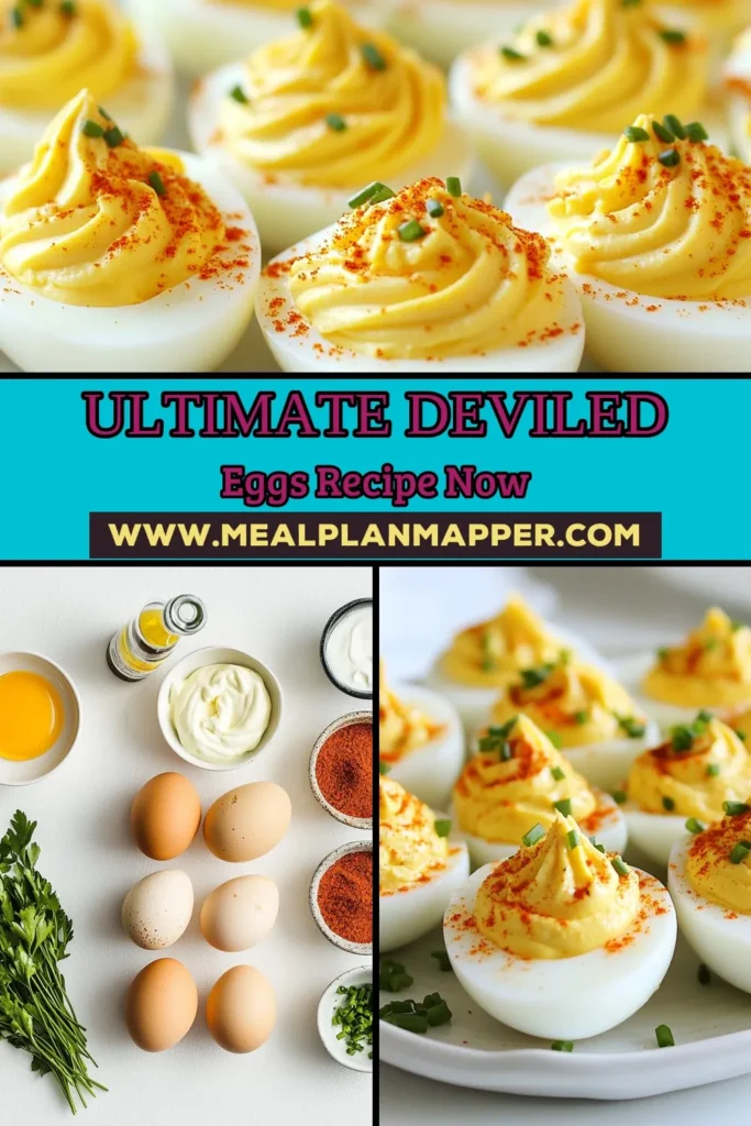Discover the ultimate deviled eggs recipe that brings creamy deviled eggs to your table effortlessly! This easy deviled eggs recipe will impress family and friends with its classic flavors and simple preparation. Perfect for parties or as a tasty snack, these homemade deviled eggs are sure to be a hit. Get the recipe now and elevate your appetizer game! #DeviledEggs #ClassicDeviledEggs #EasyDeviledEggs #CreamyDeviledEggs