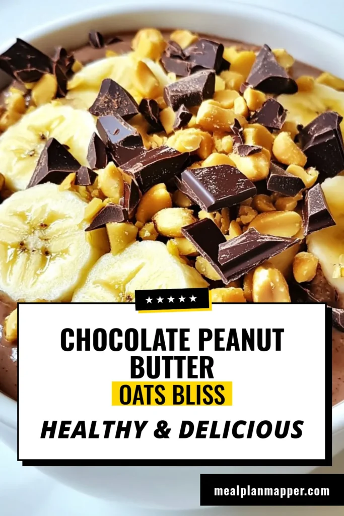Indulge in a nutritious start to your day with this Chocolate Peanut Butter Overnight Oats recipe! Packed with flavor and easy to prepare, these vegan overnight oats require no cooking. Just mix, refrigerate overnight, and enjoy a healthy breakfast that satisfies your chocolate cravings. Perfect for meal prep or a quick morning fix! Try it today and transform your breakfast routine! #HealthyBreakfast #OvernightOats #VeganRecipes #NoCookOatmeal