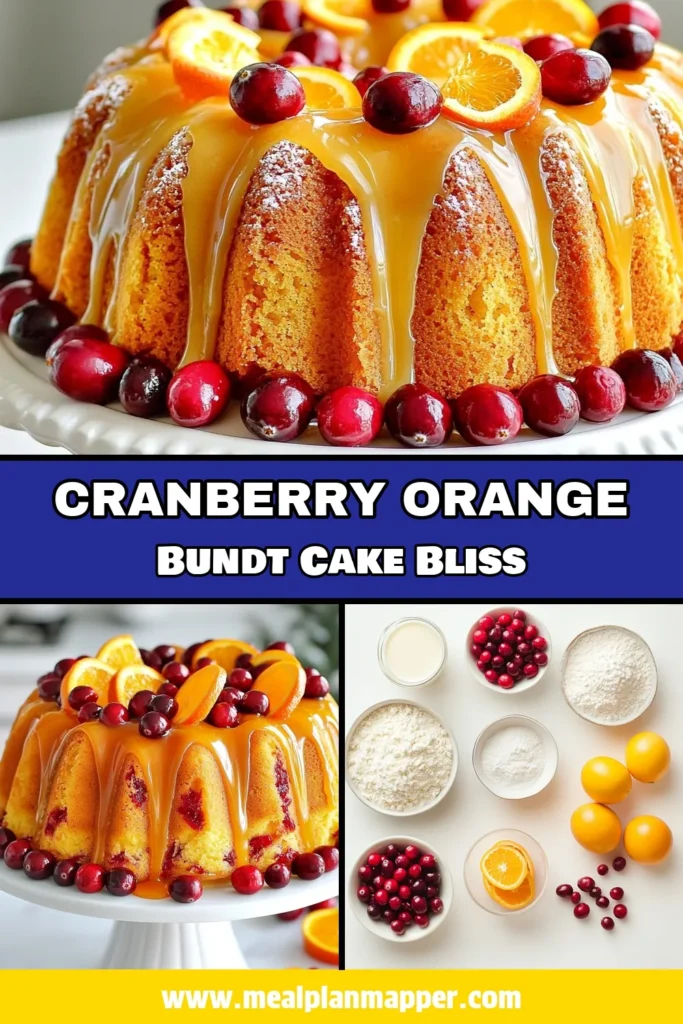 Indulge in the delightful flavors of our Cranberry Orange Bundt Cake, the perfect Thanksgiving Bundt Cake Recipe! This moist cranberry cake features fresh cranberries and zesty orange, making it an irresistible holiday dessert. Packed with orange zest, it's sure to impress your guests. Try this easy recipe to elevate your holiday gatherings! Save this delicious Cranberry Orange Bundt Cake for your next celebration! #ThanksgivingDesserts #BundtCake #HolidayRecipes #CranberryOrangeCake