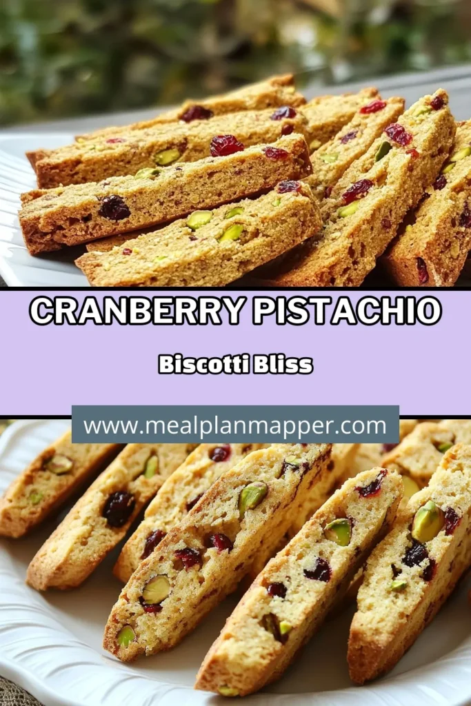 Indulge in the festive flavors of Cranberry Pistachio Biscotti with this easy biscotti recipe. Perfect for holiday gatherings, this nutty cookie recipe features a delicious blend of almond flour biscotti with sweet cranberries and crunchy pistachios. Enjoy a delightful treat that's simple to make, and perfect for sharing. Save this recipe for your next holiday baking! #CranberryPistachioBiscotti #EasyBiscottiRecipe #HolidayBiscotti #NuttyCookieRecipe