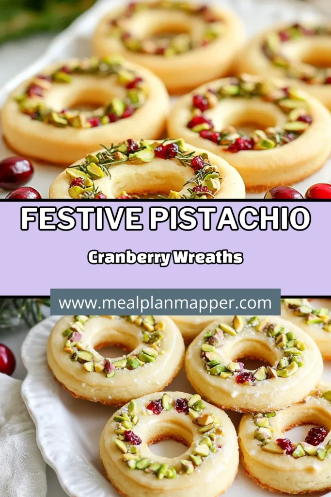 Bring festive cheer to your holiday gatherings with these Pistachio Cranberry Wreath Cookies! This easy cookie decoration is perfect for creating delightful Christmas dessert ideas that will impress everyone. With a mix of crunchy pistachios and sweet cranberries, these holiday wreath cookies are both delicious and visually stunning. Try this simple recipe and make your holiday season even sweeter! Save this recipe for your festive cookie recipes! #PistachioCranberryCookies #HolidayWreathCookies #EasyCookieDecoration #ChristmasDessertIdeas