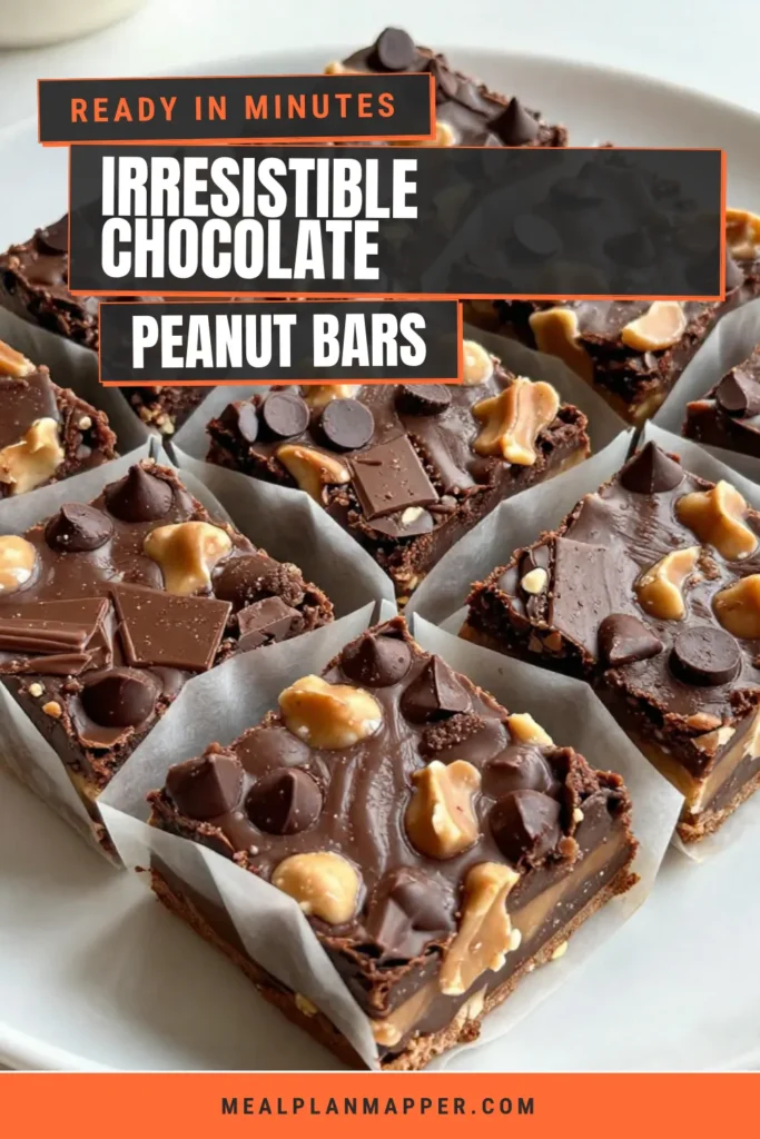 Looking for a delicious and nutritious snack? Try these homemade chocolate peanut butter energy bars! Packed with wholesome ingredients, this easy energy bar recipe requires no baking and features rolled oats, natural peanut butter, and dark chocolate chips. A perfect option for healthy snack recipes, these no-bake energy bars are your go-to for a quick energy boost. Save this easy recipe to enjoy a healthy treat anytime! #EnergyBars #HealthySnacks #HomemadeProteinBars #NoBakeAppliances