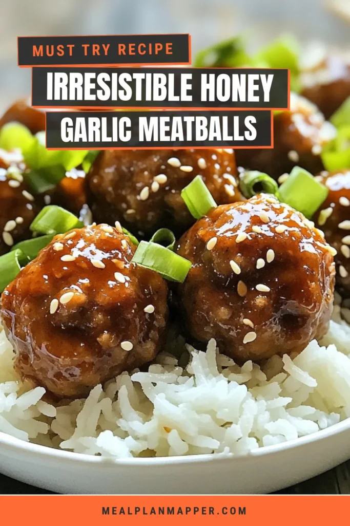 Indulge in the ultimate comfort food with this slow cooker honey garlic meatballs recipe! These easy meatball recipes are packed with flavor and require minimal effort. Simply mix ground beef, breadcrumbs, and spices, then let your slow cooker work its magic with a delicious honey garlic sauce. Perfect for busy weeknights, these slow cooker meatballs will be a hit at your dinner table. Save this recipe to try tonight! #SlowCookerRecipes #HoneyGarlicSauce #EasyMeatballRecipes #HoneyGarlicMeatballs