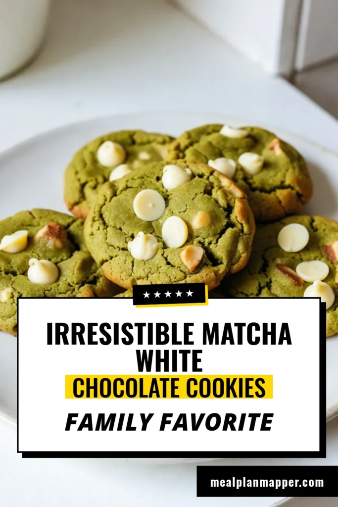 Indulge in the deliciousness of matcha white chocolate cookies! This easy matcha baking recipe combines vibrant matcha green tea powder with creamy white chocolate chips, making a delightful green tea dessert. Perfect for any occasion, these matcha cookie recipes are simple to whip up and are sure to impress. Try your hand at this tasty treat today and savor the unique flavors. Don't forget to save this recipe for later! #MatchaCookies #BakingRecipes #GreenTeaDessert #EasyCookies