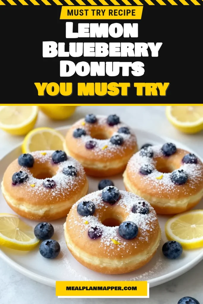 Indulge in these delicious Lemon Blueberry Donuts, the perfect zesty donuts recipe for any morning! These easy donuts with blueberries are made with healthy baked donuts using Greek yogurt, making them a guilt-free treat. Enjoy a burst of flavor in every bite. Try this recipe today and elevate your breakfast game! Save this for later and impress your friends! #LemonBlueberryDonuts #HealthyBakedDonuts #DonutRecipe #EasyDonuts