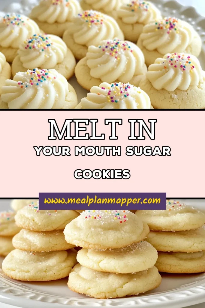 Indulge in these delightful sour cream sugar cookies that are perfect for any occasion! This soft sugar cookie recipe guarantees fluffy sugar cookies that are easy to bake at home. Elevate your cookie game with creative cookie decoration ideas using colorful sprinkles. Treat yourself and your loved ones to these tasty bites! Save this recipe now for an effortless dessert! #SourCreamSugarCookies #EasyCookieBaking #FluffySugarCookies #CookieDecorationIdeas