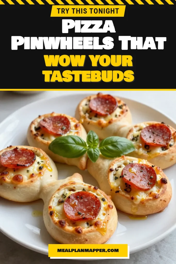 Treat your taste buds with these delicious pepperoni pizza pinwheels! This easy pizza pinwheel recipe combines gooey mozzarella and flavorful pepperoni wrapped in soft pizza dough, making them a must-try party food pinwheel. Bake these baked pepperoni pinwheels for 15-20 minutes and they’re ready to impress guests or satisfy snack cravings. Perfect for dipping! Save this recipe now and enjoy it later! #PizzaPinwheels #Foodie #Appetizers #Snacks