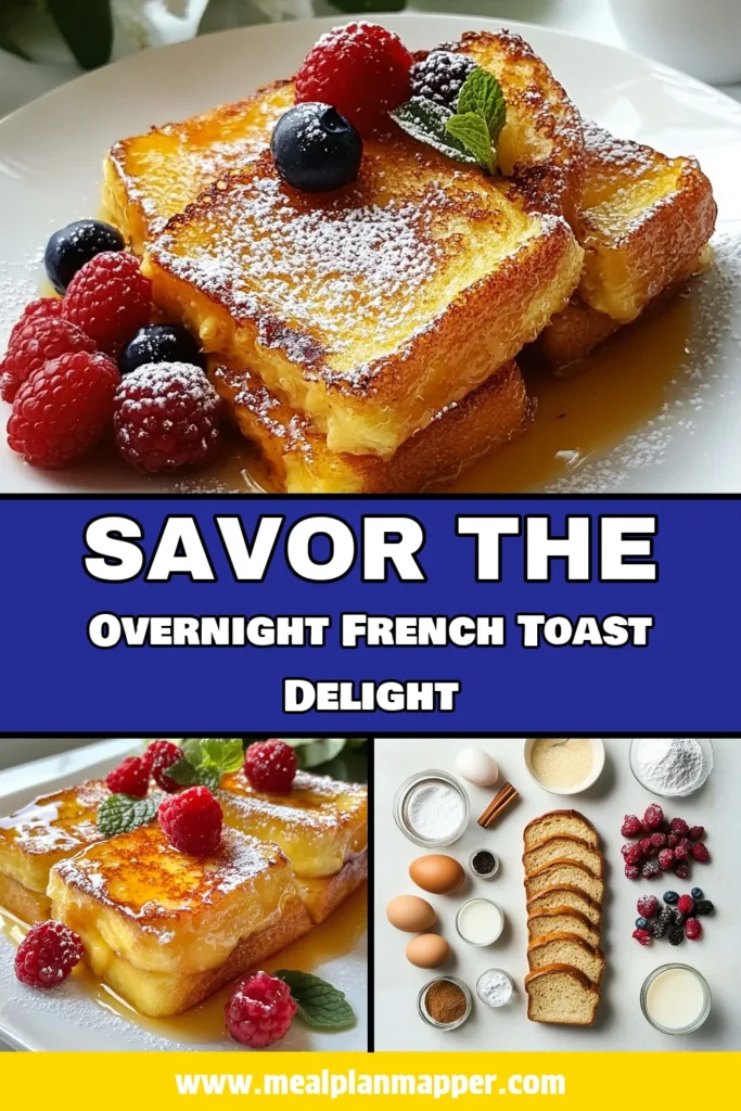 Indulge in this Overnight Crème Brûlée French Toast that combines the rich flavors of brioche French toast with a caramelized sugar topping for the ultimate breakfast treat. This easy Overnight French Toast recipe is perfect for any occasion and ranks among the best overnight breakfast recipes. Discover how to make this delicious Crème Brûlée French Toast with our simple recipe and wow your family! Save this now! #FrenchToast #BreakfastRecipes #BrunchIdeas #CrèmeBrûlée