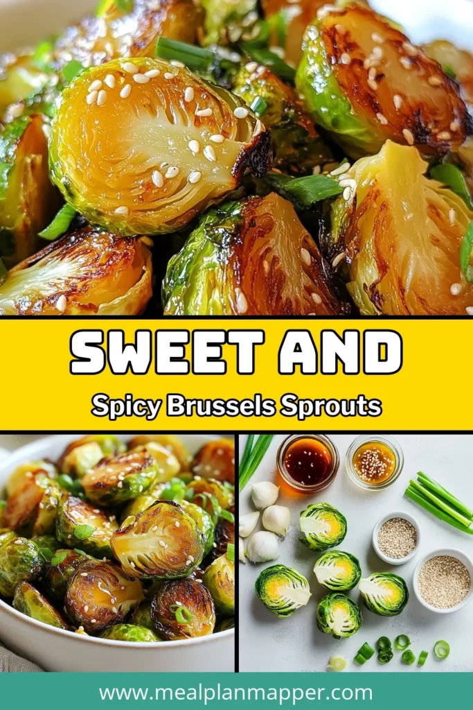 Discover a delicious way to enjoy your greens with these Honey Sriracha Brussels Sprouts! This roasted Brussels sprouts recipe combines sweet and spicy flavors for an easy Brussels sprouts side dish that is both healthy and packed with taste. Perfect for any meal, this sweet and spicy Brussels sprouts recipe will have everyone asking for seconds. Try it today and elevate your dining experience! #BrusselsSprouts #HealthyRecipes #SideDish #CookingAtHome