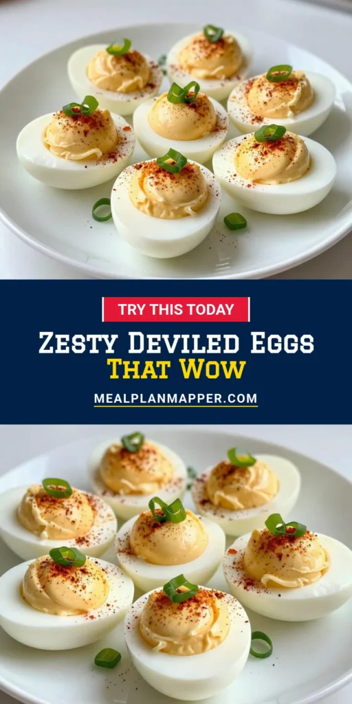Looking for a zesty deviled eggs recipe that impresses? Discover how to make deviled eggs with a twist using capers and smoked paprika for an easy appetizer recipe everyone will love. This classic dish features creamy yolks and a hint of kick, perfect for parties or gatherings. Don't miss out—save this recipe for your next event! #DeviledEggs #EasyAppetizer #Foodie #RecipeIdeas
