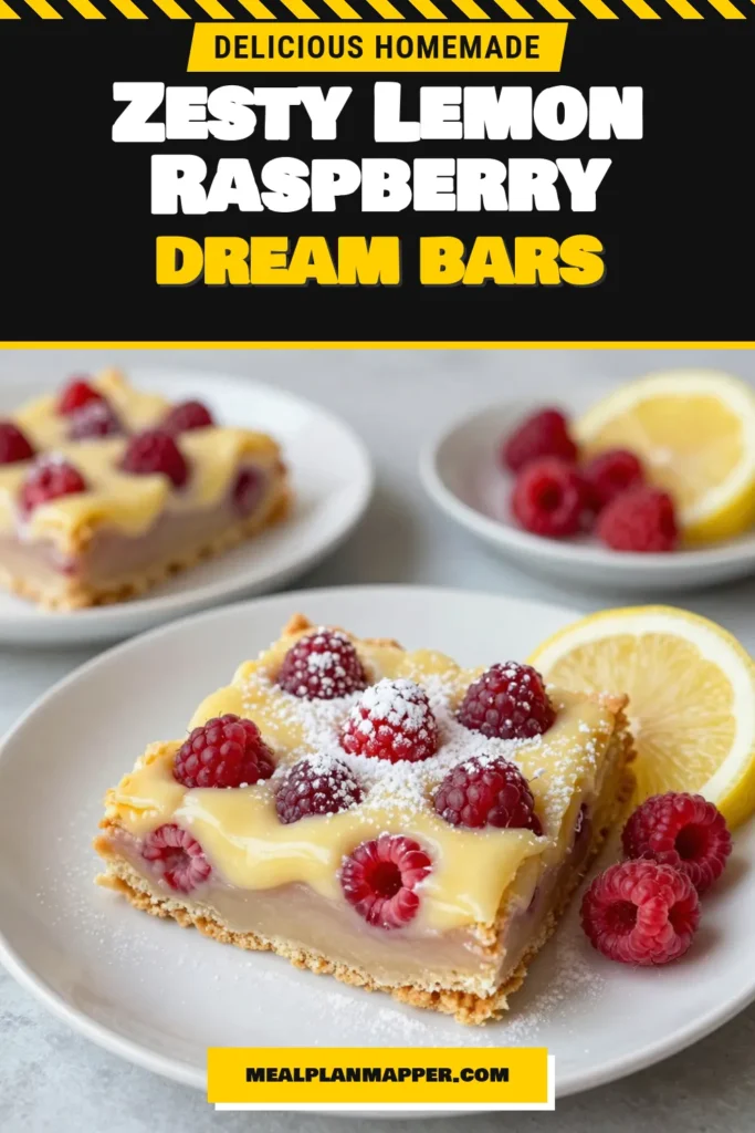 Indulge in these homemade Raspberry Lemonade Bars that bring a zesty twist to your dessert table! This easy lemonade bars recipe combines bright lemon flavor with fresh raspberries for a delightful treat. Perfect for summer gatherings or anytime you crave a refreshing dessert, these citrus bars are sure to impress. Try this simple yet delicious recipe today! Save and share the joy of baking! #RaspberryLemonadeBars #ZestyLemonDessert #FreshRaspberryDesserts #EasyLemonadeBars