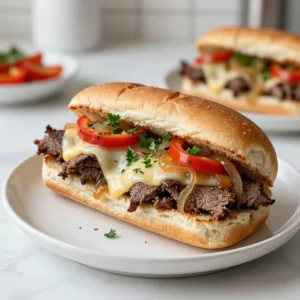 - 12 soft slider buns - 1 lb ribeye steak, thinly sliced - 1 bell pepper (red or green) - 1 medium onion - 2 tablespoons olive oil - 1 teaspoon garlic powder - Salt and freshly cracked black pepper - 8 oz provolone cheese (sliced or shredded) - 1/4 cup mayonnaise (optional) - Fresh parsley (for garnish) In this section, I want to focus on the key ingredients that make these Philly cheesesteak sliders truly special. The main star is the ribeye steak. It&rsquo;s tender and full of flavor. Slice it thin against the grain for the best bite. The bell pepper adds a nice crunch. You can choose either red or green, depending on your taste. Red peppers are sweeter, while green peppers have a sharper taste. The onion is also key. It adds sweetness when saut&eacute;ed, making the filling so good. Next, we have the olive oil. It helps cook the veggies and adds a bit of richness. The seasoning is simple. Garlic powder gives a nice flavor boost. Don't forget salt and pepper to taste. The cheese is a must! Provolone melts beautifully, making the sliders rich and creamy. You can use sliced cheese or shredded for quicker melting. Finally, mayonnaise is optional, but it adds a nice creaminess. Fresh parsley isn&rsquo;t just for looks; it also adds freshness to each bite. These ingredients come together to create a fun, tasty dish that everyone will love. {{ingredient_image_2}} - Preheat the oven to 350&deg;F (175&deg;C). - In a large skillet, pour 2 tablespoons of olive oil. Heat it over medium heat. - Add 1 medium onion, sliced into rings, and 1 bell pepper, sliced. - Saut&eacute; these for 5-7 minutes. They should become soft and sweet. - Now, add 1 lb of sliced ribeye steak to the skillet. - Season the steak with 1 teaspoon of garlic powder, salt, and pepper. - Cook while stirring for 5-6 minutes until the steak is browned. - Remove the skillet from heat and mix in half of the 8 oz provolone cheese. - Slice 12 soft slider buns in half and place the bottoms in a baking dish. - If you like, spread 1/4 cup of mayonnaise on the bottom halves. - Spoon the steak mixture onto the buns. Make sure each one is filled well. - Place the remaining cheese slices on top of the filling. - Cover the dish with aluminum foil and bake for 10 minutes. - Uncover and bake for another 5-10 minutes until the cheese is bubbly and golden. - Let the sliders cool for a few minutes before slicing. - Finally, sprinkle fresh chopped parsley on top for color and flavor. - Use high-quality ribeye steak. It makes a big difference in taste. - Allow cheese to melt slightly before assembling. This helps create a gooey texture. - Present sliders on a wooden board. It looks rustic and inviting. - Pair with pickles or chips. They add a nice crunch and balance. - Let sliders cool for a few minutes before slicing. This helps you get clean cuts. Pro Tips Choose the Right Steak: For the best flavor and tenderness, opt for ribeye steak. Thinly slicing it against the grain will ensure a melt-in-your-mouth experience. Customize Your Peppers: Mixing bell peppers can add a range of flavors. Red peppers bring sweetness, while green peppers add a slight bitterness, creating a balanced taste. Cheese Melting Tips: Use shredded provolone for quicker melting. If you prefer slices, cover the sliders with foil during the first baking phase to encourage melting. Keep It Moist: Adding a layer of mayonnaise to the buns not only enhances flavor but also keeps them moist and prevents them from getting soggy. {{image_4}} You can swap provolone for cheddar or Swiss. Each cheese gives a unique taste. Cheddar adds a sharp flavor, while Swiss melts nicely. If you like spice, try pepper jack. It adds a nice kick to the sliders. Get creative with toppings and add-ins. Saut&eacute;ed mushrooms add a rich flavor. You can also toss in jalape&ntilde;os for heat. For a sweet touch, top with caramelized onions. Different sauces like barbecue or ranch can change the flavor too. If you're gluten-free, don't worry! Use gluten-free slider buns for the same taste. Lettuce wraps are a fun option too. They keep the flavors intact while being lighter. To store leftover sliders, place them in an airtight container. This keeps them fresh. You can also wrap them tightly in foil or plastic wrap. Make sure to refrigerate within two hours of cooking. For best taste, reheat them in the oven. Set your oven to 350&deg;F (175&deg;C). Heat for about 10 to 15 minutes until warm. You can freeze Philly cheesesteak sliders before or after baking. If freezing before, assemble the sliders and wrap them tightly in plastic wrap. Then, place them in a freezer bag. For freezing after baking, let them cool completely. Wrap them in foil or plastic wrap and store in a freezer bag. To reheat from frozen, bake at 350&deg;F (175&deg;C) for about 25 to 30 minutes. Cover with foil for the first 20 minutes to keep them moist. Remove the foil to brown the tops. Enjoy! To slice ribeye for sliders, aim to cut against the grain. This helps keep the meat tender. Hold the steak steady with one hand. Use a sharp knife for clean cuts. Aim for thin slices, around 1/8 inch thick. This will make each bite easy to chew and full of flavor. Proper slicing makes a big difference in taste and texture. Yes, you can prepare the filling in advance. Cook the steak, onions, and peppers as the recipe states. Let it cool and store in the fridge. When you're ready, assemble the sliders. This saves time on the day of your party. Just warm the filling before putting it on the buns. This way, you have fresh and hot sliders in no time. You can use other meats like chicken or pork. Thinly slice cooked chicken for a lighter option. Pulled pork is another great choice, adding a different flavor. Ground beef also works well if you prefer a classic taste. Each meat brings its own unique twist to the sliders. Feel free to experiment with your favorite proteins! In this post, we explored making delicious ribeye steak sliders. You learned about the main ingredients, including the steak, cheese, and spices. I shared step-by-step instructions, cooking tips, and ways to personalize your sliders. You also discovered how to store or freeze leftovers for later. These sliders promise great taste and fun meals. Try different cheeses and toppings for unique flavors. Enjoy your cooking adventure!