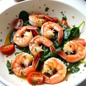 To make a delicious Lemon Garlic Butter Shrimp Skillet, you need a few key ingredients. Here&rsquo;s what you will gather: - 1 pound large shrimp, peeled and deveined - 4 tablespoons unsalted butter - 4 cloves garlic, finely minced - 1 teaspoon red pepper flakes (adjust to preference) - Juice of 1 large lemon (approximately 3 tablespoons) - Zest of 1 lemon - Salt and freshly cracked black pepper to taste - 2 tablespoons fresh parsley, chopped (for garnish) - 1 cup cherry tomatoes, halved - 1 cup fresh spinach (optional) - 8 ounces linguine or spaghetti (optional) Each ingredient adds a special touch. The shrimp brings protein and texture. Butter adds richness, while garlic gives a strong flavor. Red pepper flakes add heat, and lemon juice brightens the dish. Fresh parsley is a nice touch for garnish. Tomatoes and spinach add color and nutrients. You can use pasta for a heartier meal. When you have these fresh ingredients, you are ready to cook. Gather them all, and let&rsquo;s make a tasty and quick meal! {{ingredient_image_2}} To cook your pasta, start by boiling water in a large pot. Add a pinch of salt to make it flavorful. Once the water is boiling, add 8 ounces of linguine or spaghetti. Cook the pasta according to the package directions until it is al dente. This usually takes about 8 to 10 minutes. After cooking, drain the pasta in a colander. Be sure to save about &frac12; cup of the starchy pasta water for later. Next, it's time to prepare the shrimp. Heat a large skillet over medium heat. Add 2 tablespoons of unsalted butter to the skillet. Let the butter melt completely until it foams just a bit. While the butter melts, take 1 pound of large shrimp and pat them dry with paper towels. This helps them sear nicely. Season the shrimp generously with salt and freshly cracked black pepper. Once the butter is melted, add 4 cloves of minced garlic and 1 teaspoon of red pepper flakes to the skillet. Saut&eacute; the mixture for about 1 minute, stirring gently. You want the garlic to smell great but not burn. After that, add the seasoned shrimp to the skillet in a single layer. Cook them for 2 to 3 minutes on each side. They should turn vibrant pink and opaque. Once done, remove the shrimp from the skillet and set them aside on a plate. In the same skillet, add the remaining 2 tablespoons of butter. Once that butter melts, toss in 1 cup of halved cherry tomatoes. Cook for about 3 minutes until they start to soften. If you like, add 1 cup of fresh spinach at this stage. Cook it until just wilted, which should take about a minute. Now, it&rsquo;s time to bring everything together. Return the cooked shrimp to the skillet. Squeeze the juice of 1 large lemon over the shrimp and sprinkle in the lemon zest. Gently toss all the ingredients together until they are well mixed. If it looks a bit dry, add a splash of the reserved pasta water or another pat of butter. This will help create a nice sauce. If you decided to use pasta, carefully toss the shrimp mixture with the cooked linguine or spaghetti. Make sure everything is coated well. For a lovely presentation, serve the dish in a big bowl or plate it individually. Garnish with chopped parsley and add lemon wedges on the side. This way, anyone can add more lemon if they want that bright flavor. Enjoy your meal! To cook shrimp well, seasoning is key. I use salt and pepper to enhance their natural flavor. Make sure to season before cooking. Cooking time matters too. Cook shrimp for 2-3 minutes on each side. They should turn pink and opaque. If shrimp cook too long, they become rubbery. Keep an eye on them for best results. To change the spice level, adjust the red pepper flakes. Use less for a milder dish or more for heat. The lemon juice adds acidity, brightening the dish. You can also try adding fresh herbs like basil or thyme. These can elevate the meal with fresh tastes. For a nice plate, serve the shrimp in a large bowl. Garnish with chopped parsley for color. Adding lemon wedges makes it fun for guests. Suggest serving with a side of garlic bread or a fresh salad. These sides add balance and round out the meal nicely. Pro Tips Fresh Shrimp: Always choose fresh shrimp for the best flavor. If using frozen shrimp, ensure they are fully thawed and patted dry to achieve a good sear. Butter Timing: Add the remaining butter after cooking the shrimp to keep its rich flavor intact and prevent it from burning. Adjust the Heat: Control the heat when cooking shrimp; too high can result in tough shrimp. Medium heat allows for even cooking without drying them out. Flavor Boost: Experiment with adding a splash of white wine or a teaspoon of Dijon mustard to the sauce for an additional depth of flavor. {{image_4}} If you want to change things up, you can swap the shrimp for other proteins. Chicken works well and cooks similarly. Scallops are another great choice and add a nice touch. For a vegan option, try using tofu or plant-based butter. They can mimic the rich flavor of butter and make the dish just as tasty. You don&rsquo;t have to stick to the skillet. An oven-baked version can be just as good. Preheat your oven to 400&deg;F (204&deg;C). Place the shrimp in a baking dish, add your butter and seasonings. Bake for about 10-12 minutes. Grilling shrimp is another fun method. Skewering them makes for easy flipping on the grill. Just remember to marinate them first for added flavor. Using seasonal vegetables can really enhance the dish. In spring, add fresh asparagus or peas. In summer, use zucchini or bell peppers. In fall, try butternut squash or root veggies. Adjust the flavor profile based on the season too. In winter, you might want to add warm spices like cumin or paprika. Each season offers a chance to reinvent this dish! To store your Lemon Garlic Butter Shrimp Skillet, first let it cool. Place the leftovers in an airtight container. This keeps the shrimp fresh and tasty. I recommend glass or BPA-free plastic containers. Both are great for storing food. Label your container with the date. This helps you know when to use it. Reheat your shrimp in a skillet over medium heat. Add a splash of water or broth. This keeps the shrimp moist. Stir gently to avoid overcooking. You can also use a microwave. Heat in short bursts of 30 seconds. Check often to keep the shrimp from getting tough. Yes, you can freeze this dish! To freeze, place cooled shrimp in a freezer-safe container. Make sure it is airtight. You can freeze it for up to three months. When ready to eat, thaw it in the fridge overnight. Reheat as mentioned above. Enjoy your meal just like fresh! Cooking shrimp in a skillet takes about 4 to 6 minutes. First, heat your skillet over medium heat. Add shrimp in a single layer for even cooking. Cook for 2 to 3 minutes on each side. You&rsquo;ll know they are done when they turn vibrant pink and opaque. Be careful not to overcook them, as they can become tough. Yes, you can make this dish without pasta. Simply skip the pasta cooking step. Prepare the shrimp, garlic, and veggies as normal. Serve the shrimp with a side salad or some crusty bread instead. This way, you still enjoy all the flavors without the carbs. You can pair this dish with a variety of sides. Some great options include: - Steamed rice or quinoa - Garlic bread for dipping - A fresh green salad - Roasted vegetables for added color and flavor These sides complement the shrimp and make your meal feel complete. This blog post covered how to make a tasty Lemon Garlic Butter Shrimp Skillet. We discussed required ingredients, step-by-step cooking instructions, and tips for the best results. You learned ways to customize the recipe and store leftovers. Remember, cooking shrimp can be easy and fun. Don't be afraid to try new flavors and make this dish your own. Enjoy your cooking adventure!